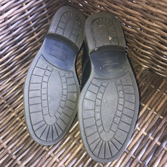 Mens Dockers Black Cap Toe Derby Dress Shoes Gordon Oxford Leather 11.5W - Picture 6 of 8